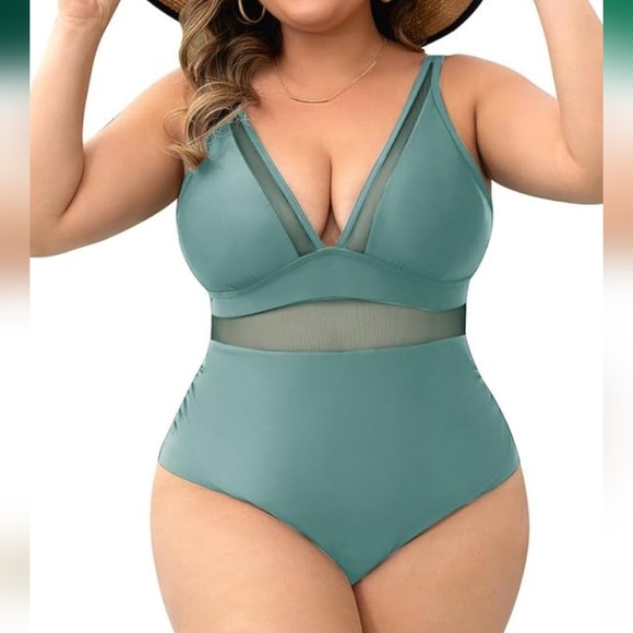 Other - PLUS SIZE Mesh Swimsuit